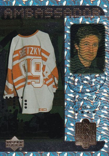 Insert Karta WAYNE GRETZKY 99-00 UD Gretzky Living Legend Goodwill ...